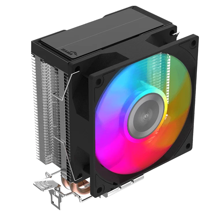 SAMA X20 RGB CPU Air Cooler - Black, 2 Copper Heat Pipes, 1x 92mm Fans 1 SAMA X20 RGB CPU Air Cooler - Black, 2 Copper Heat Pipes, 1x 92mm Fans