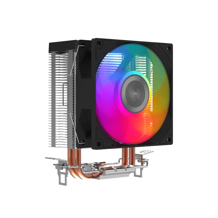 SAMA X20 RGB CPU Air Cooler - Black, 2 Copper Heat Pipes, 1x 92mm Fans 2 SAMA X20 RGB CPU Air Cooler - Black, 2 Copper Heat Pipes, 1x 92mm Fans - Ảnh 2