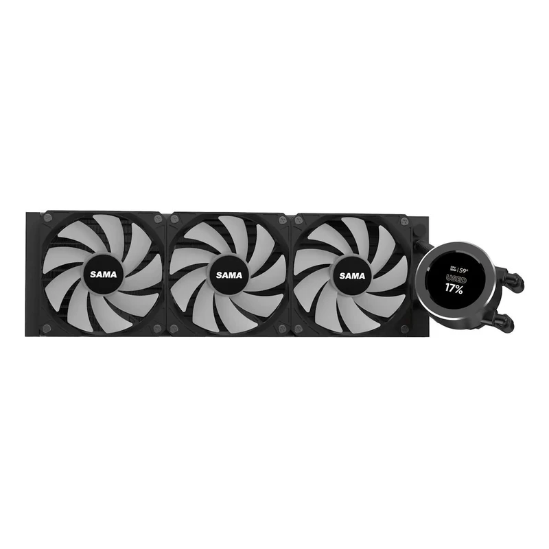 SAMA SM360 LD Black AIO Liquid CPU Cooler – 360mm Radiator, Screen LCD Display, 3 ARGB PWM Silent Fans 7 SAMA SM360 LD Black AIO Liquid CPU Cooler – 360mm Radiator, Screen LCD Display, 3 ARGB PWM Silent Fans - Ảnh 7