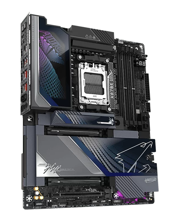 GIGABYTE X870E AORUS MASTER X3D Mainboard 15 thiết kế X870E AORUS MASTER X3D cao cấp