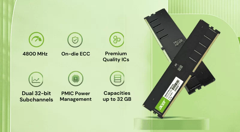 Ram Acer UD200 16GB DDR5 4800MHz