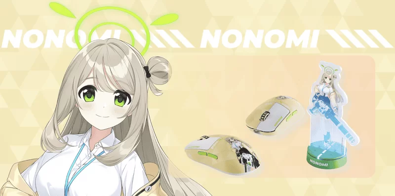 Pulsar X2 Crazylight Medium Blue Archive Nonomi Wireless Mouse 8K 24 Pulsar X2 Crazylight Blue Archive Nonomi