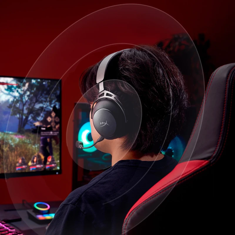 Màng loa 53mm và phần mềm tinh chỉnh chuyên sâu Màng loa 53mm Dual Chamber HyperX Cloud Alpha 2 Wireless