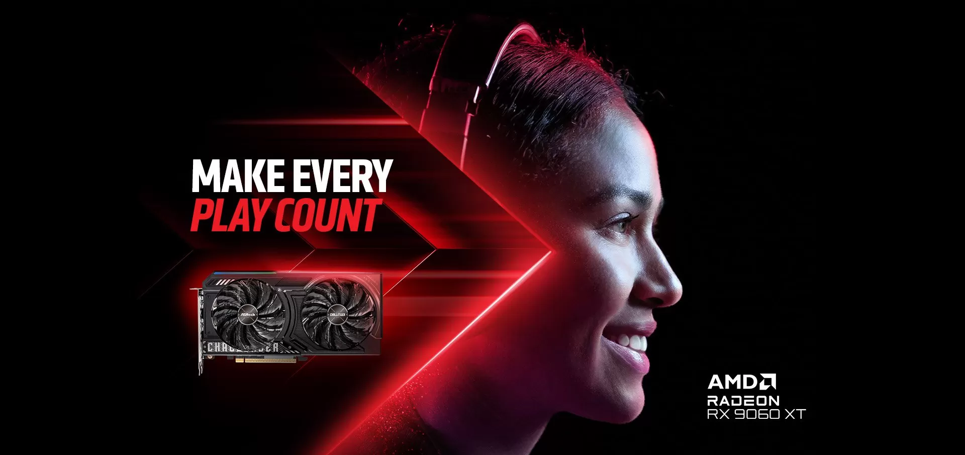 AMD Radeon RX 9060 XT Challenger 16GB OC hiệu năng gaming mạnh mẽ