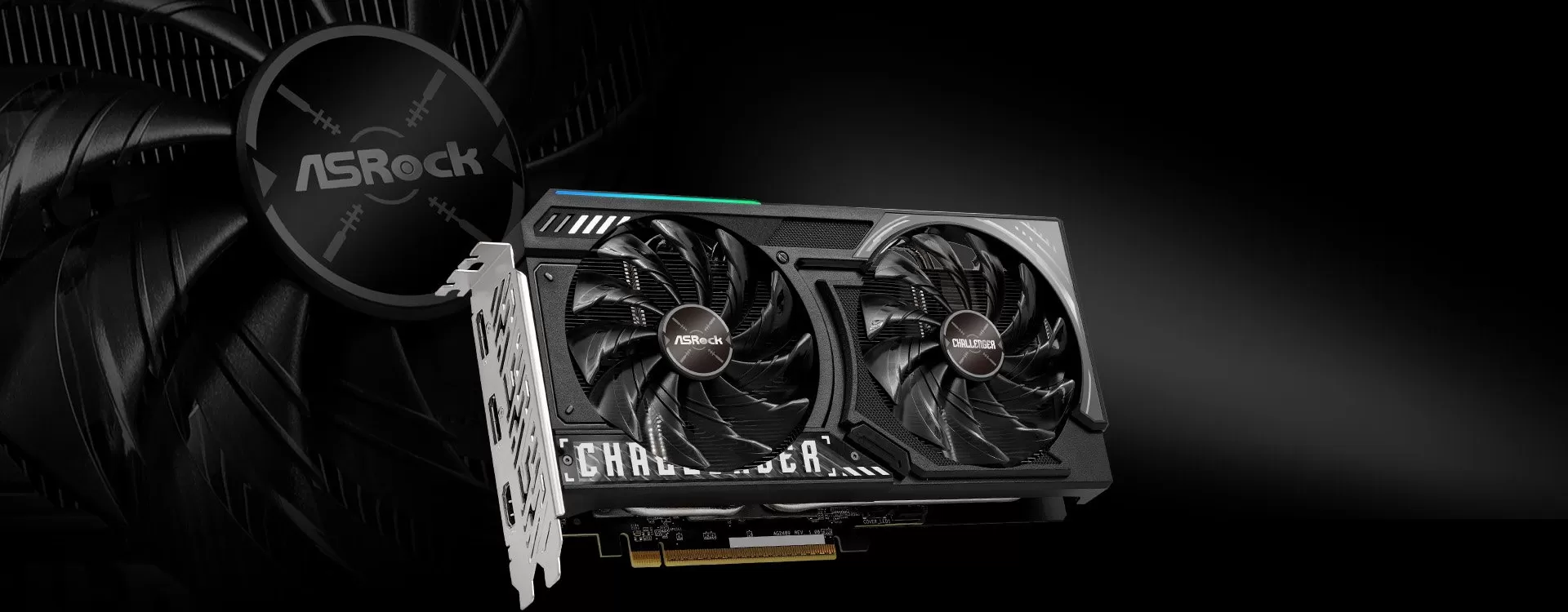 ASRock RX 9060 XT Challenger 16GB OC thiết kế quạt kép tản nhiệt tối ưu