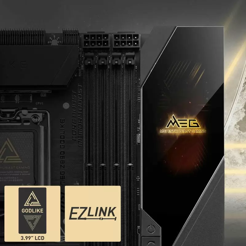 MSI MEG Z890 GODLIKE DDR5 thiết kế cao cấp RGB Mystic Light Dynamic Dashboard III