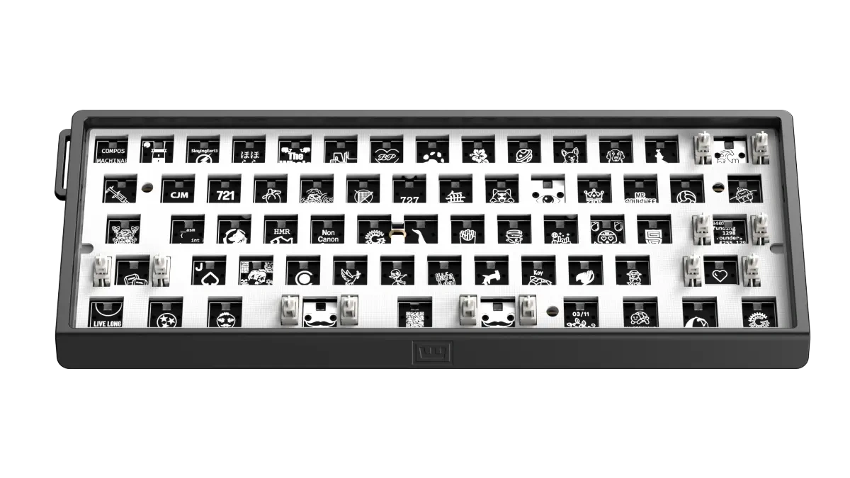 Wooting 60HE V2 Lekker Tikken Switch Gaming Keyboard - 60% Rapid Trigger, RGB 37 Wooting 60HE+ V2 Lekker Tikken FR4 switch plate cải thiện âm thanh và độ ổn định