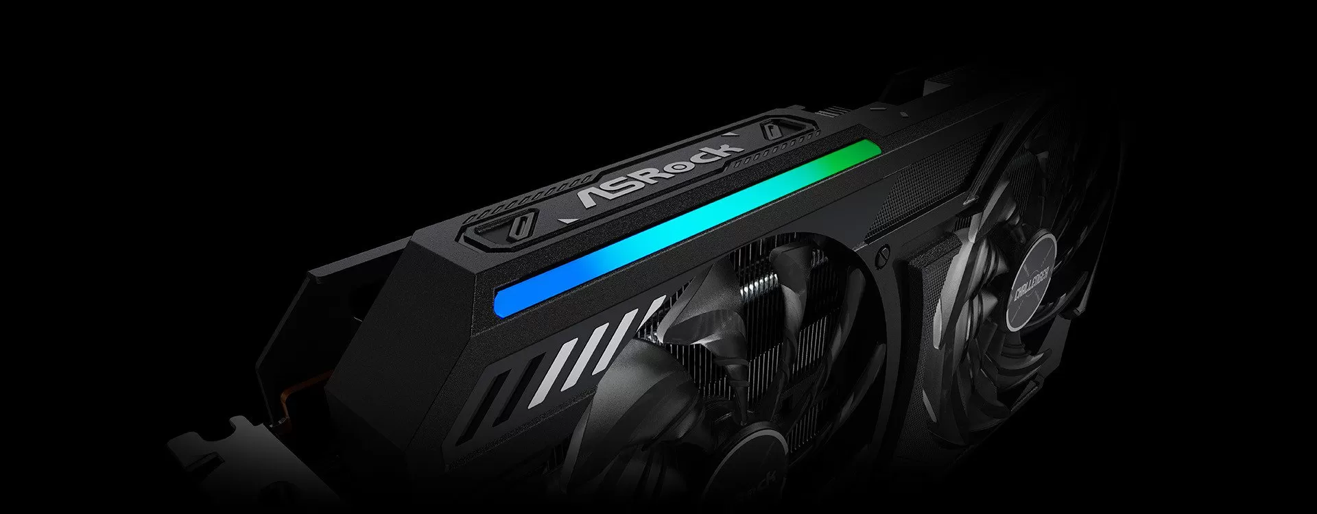 ASRock RX 9060 XT LED trang trí card đồ họa nổi bật hơn