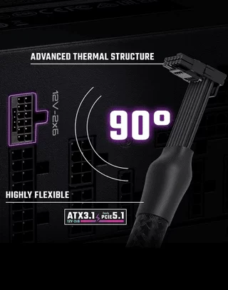 PSU Cooler Master 1600W ATX 3.1 cáp 12V-2x6 PCIe 5.0