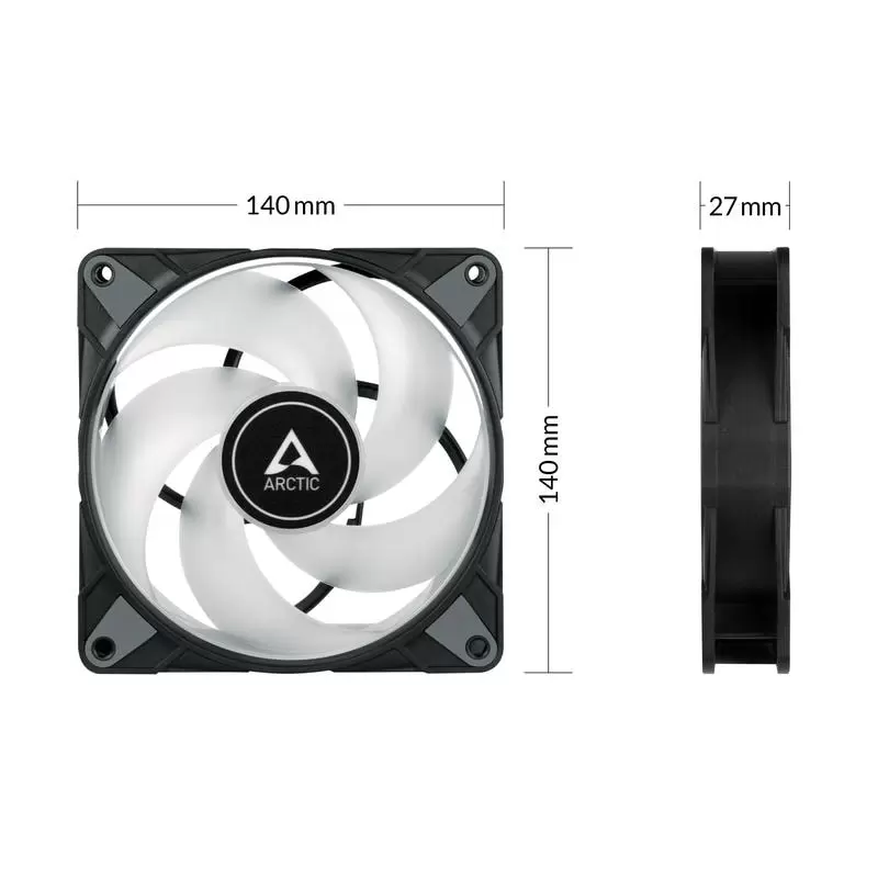 Arctic P14 PWM PST A-RGB 140mm Fan 10 Arctic P14 PWM PST A-RGB 140mm Fan - Ảnh 10