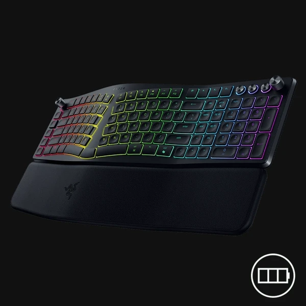 razer pro type ergo wireless keyboard switch êm cao cấp văn phòng