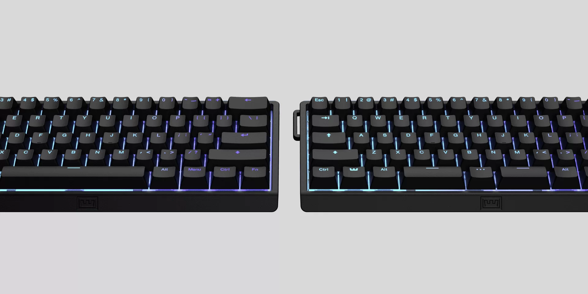 Wooting 60HE+ V2 Lekker Tikken split spacebar layout ANSI ISO keyboard 60% gaming