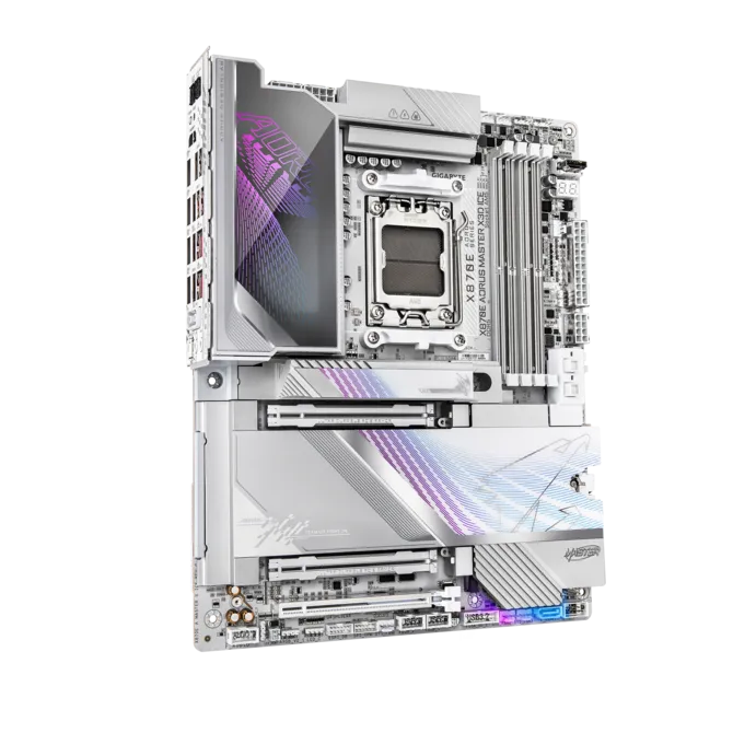 GIGABYTE X870E AORUS MASTER X3D ICE Mainboard 3 GIGABYTE X870E AORUS MASTER X3D ICE Mainboard - Ảnh 3
