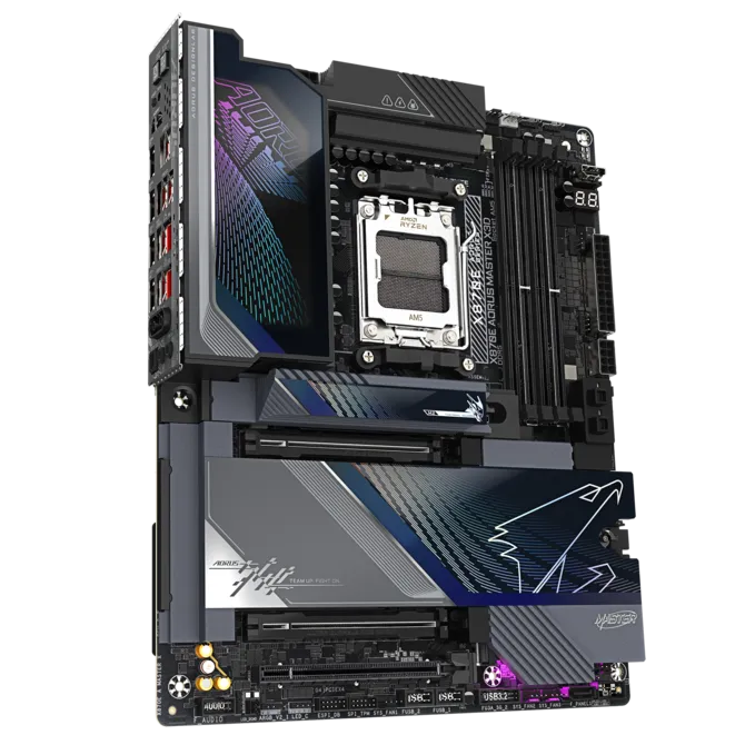 GIGABYTE X870E AORUS MASTER X3D Mainboard 4 GIGABYTE X870E AORUS MASTER X3D Mainboard - Ảnh 4