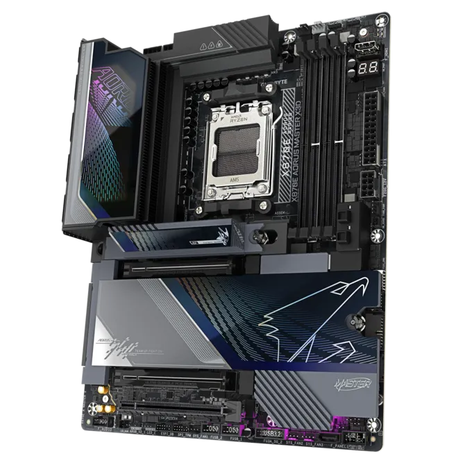 GIGABYTE X870E AORUS MASTER X3D Mainboard 5 GIGABYTE X870E AORUS MASTER X3D Mainboard - Ảnh 5