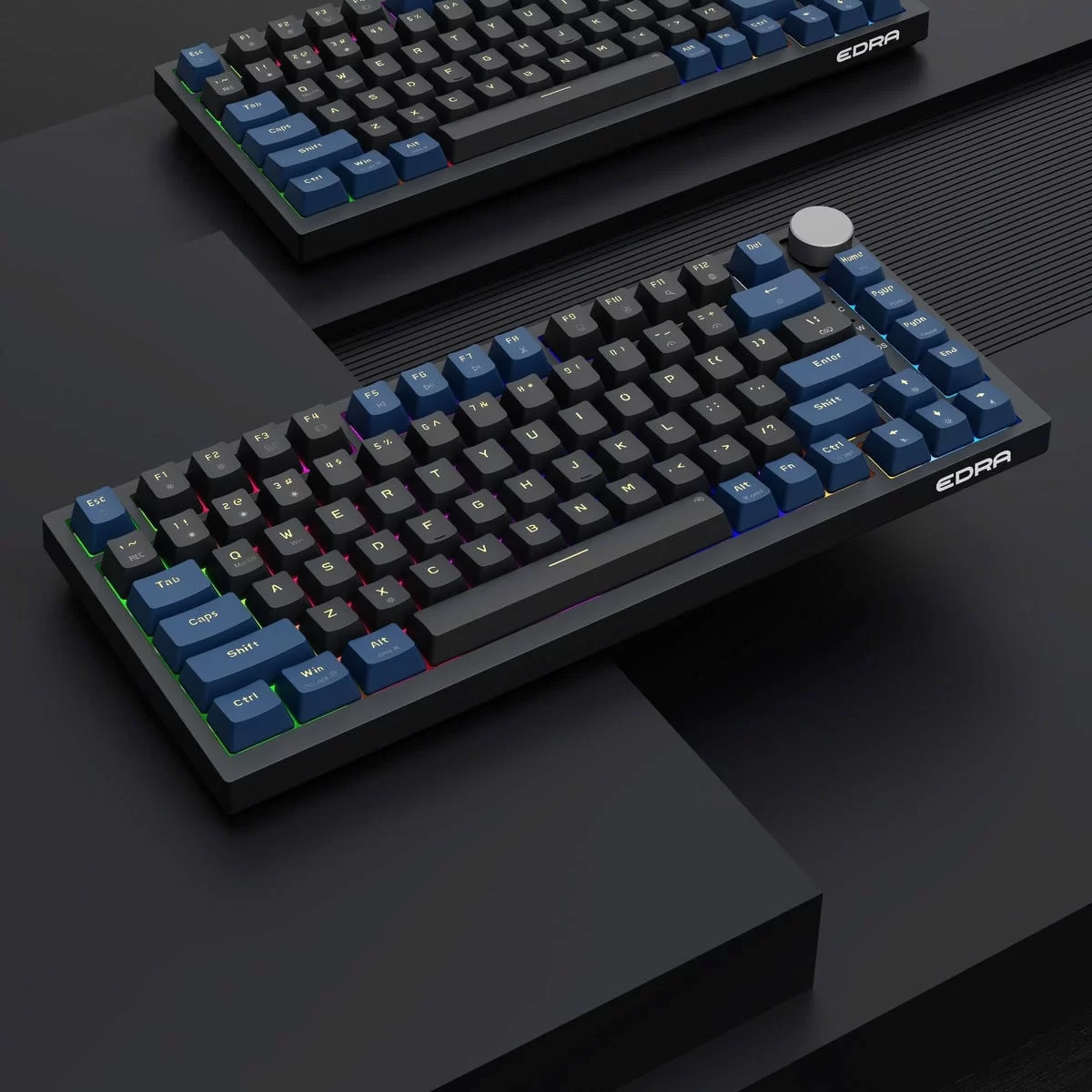 E-DRA EK375 V2 Beta Blue Black Mechanical Gaming Keyboard 3 E-DRA EK375 V2 Beta Blue Black Mechanical Gaming Keyboard - Ảnh 3