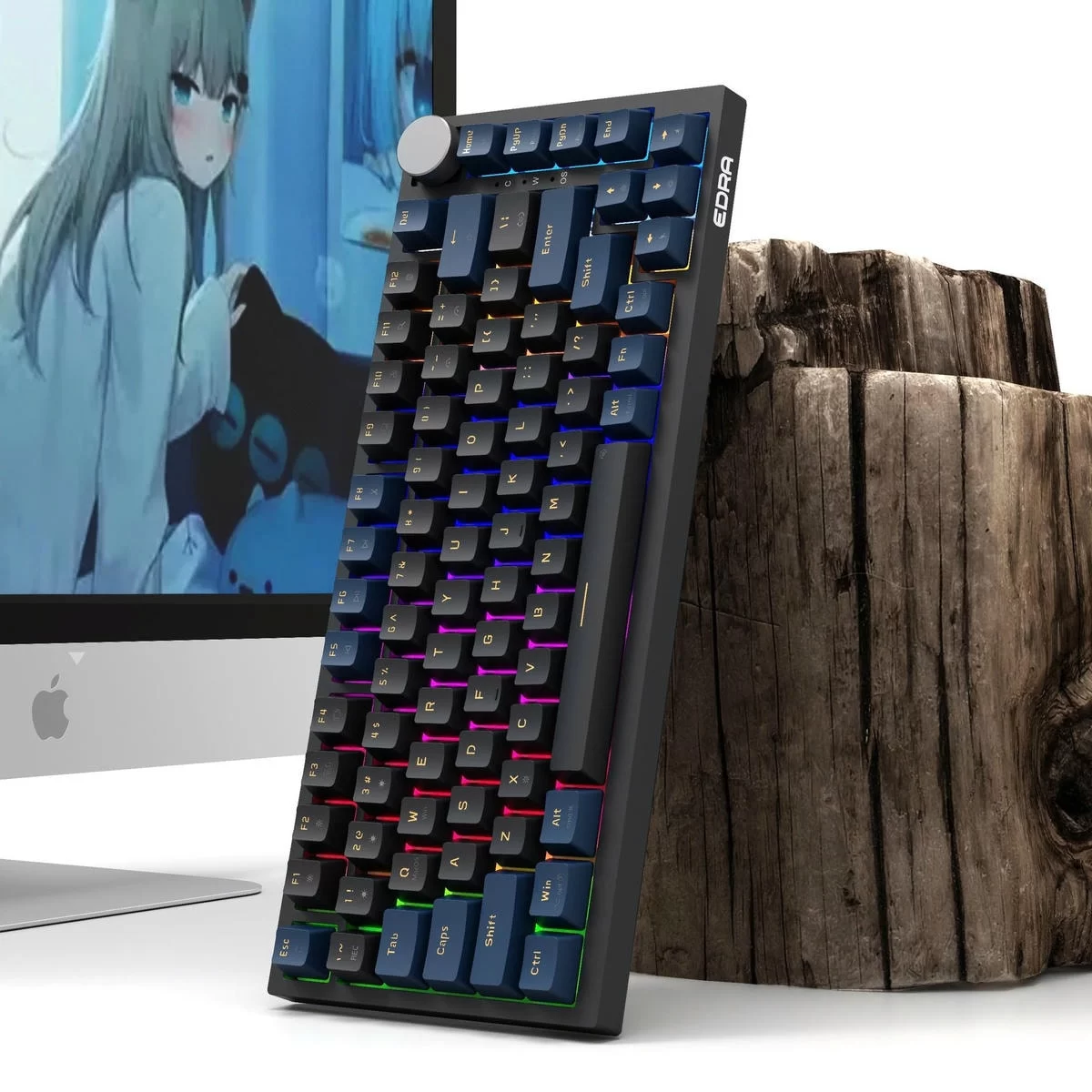 E-DRA EK375 V2 Beta Blue Black Mechanical Gaming Keyboard 4 E-DRA EK375 V2 Beta Blue Black Mechanical Gaming Keyboard - Ảnh 4