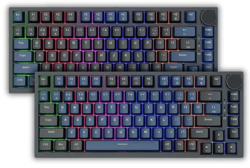 E-DRA EK375 V2 Beta Blue Black Mechanical Gaming Keyboard 12 page 1