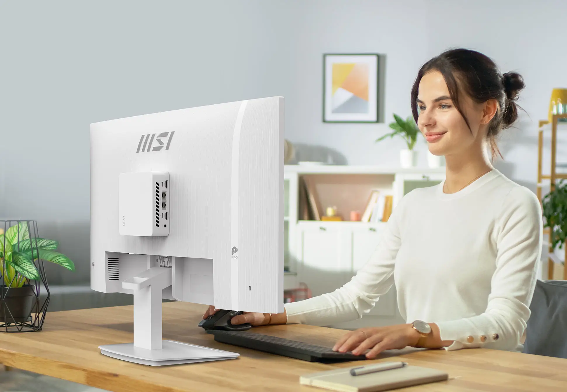 MSI PRO MP273W E14A Monitor - 27 inch, Full HD (1920x1080), 144Hz FreeSync, HDMI 2.0, DisplayPort 1.2a, D-Sub 16 vesa img