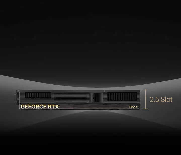 ASUS ProArt GeForce RTX 5090 OC Edition 32GB GDDR7 (PROART-RTX5090-O32G) Graphics Card 39 Thiết kế tản nhiệt Asus ProArt GeForce RTX 5090 OC