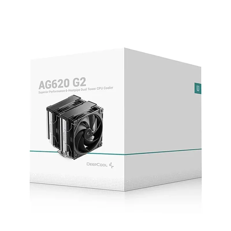 DEEPCOOL AG620 G2 Black - Dual-Tower CPU Cooler, 2x 120mm Fan, 6x Copper Heat Pipes, Intel/AMD Support 5 DEEPCOOL AG620 G2 Black - Dual-Tower CPU Cooler, 2x 120mm Fan, 6x Copper Heat Pipes, Intel/AMD Support - Ảnh 5