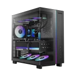 GAMDIAS ATLAS M4 Mid Tower Panorama Case - 4x 120mm ARGB Fans