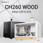 DEEPCOOL CH260 WOOD Compact M-ATX Case