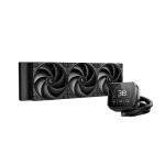 DeepCool SPARTACUS 360 Black AIO Liquid CPU Cooler - 360mm Radiator, 3x120mm Silent Ring Fans, 3.4" IPS LCD Display (480×480), 6th Generation Pump