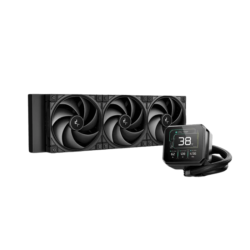 DeepCool SPARTACUS 360 Black AIO Liquid CPU Cooler - 360mm Radiator, 3x120mm Silent Ring Fans, 3.4" IPS LCD Display (480×480), 6th Generation Pump 1 DeepCool SPARTACUS 360 Black AIO Liquid CPU Cooler - 360mm Radiator, 3x120mm Silent Ring Fans, 3.4" IPS LCD Display (480×480), 6th Generation Pump