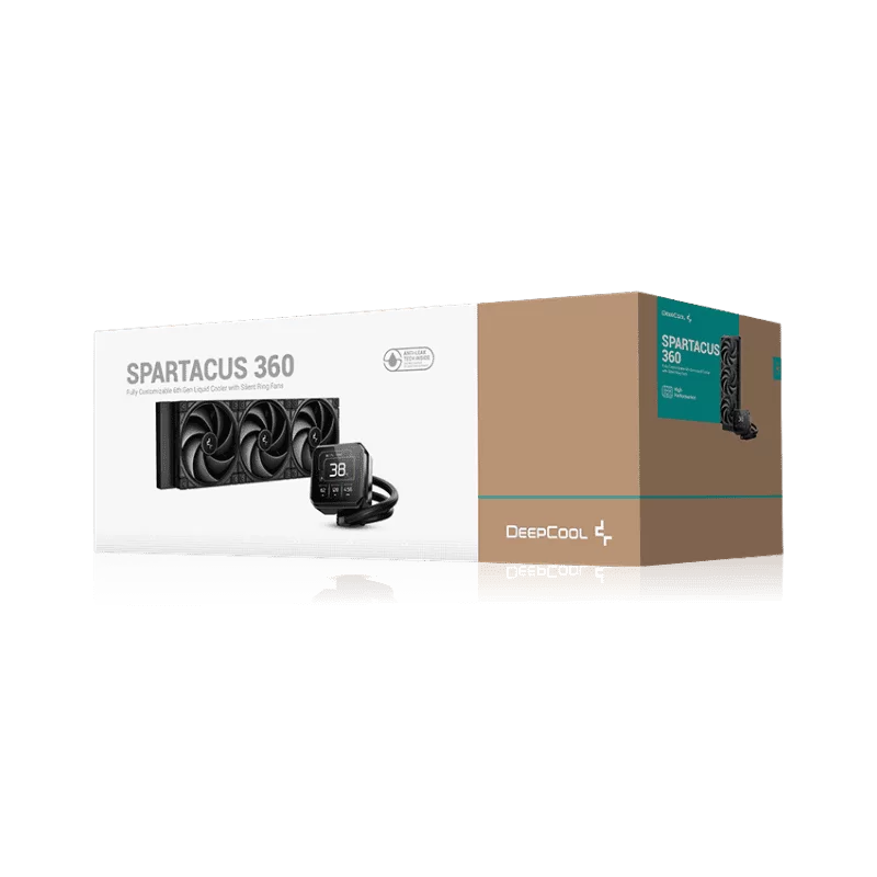 DeepCool SPARTACUS 360 Black AIO Liquid CPU Cooler - 360mm Radiator, 3x120mm Silent Ring Fans, 3.4" IPS LCD Display (480×480), 6th Generation Pump 8 DeepCool SPARTACUS 360 Black AIO Liquid CPU Cooler - 360mm Radiator, 3x120mm Silent Ring Fans, 3.4" IPS LCD Display (480×480), 6th Generation Pump - Ảnh 8