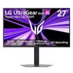 LG UltraGear 27GM950B-B Gaming Monitor - 27 inch 5K (5120×2880), Mini LED, 165Hz/330Hz Dual Mode, 1ms GtG, HDR1000, G-SYNC Compatible, FreeSync Premium, DP 2.1