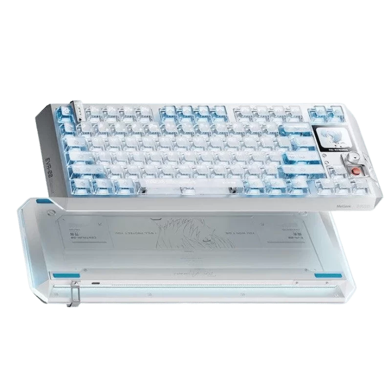 MelGeek Evangelion Centauri 80 EVA-00 Rei Ayanami Limited Edition Gaming Keyboard - TKL, Hall Effect Magnetic Switch, CNC Aluminum, Wired, Official Evangelion Collaboration 1 MelGeek Evangelion Centauri 80 EVA-00 Rei Ayanami Limited Edition Gaming Keyboard - TKL, Hall Effect Magnetic Switch, CNC Aluminum, Wired, Official Evangelion Collaboration