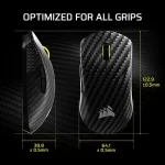 CORSAIR SABRE v2 PRO Carbon Fiber Wireless 8K Black Gaming Mouse 30 sabre v2 pro wl cf 10