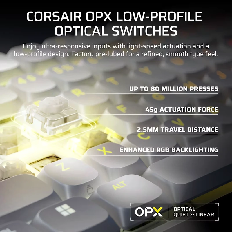 bàn phím CORSAIR low profile