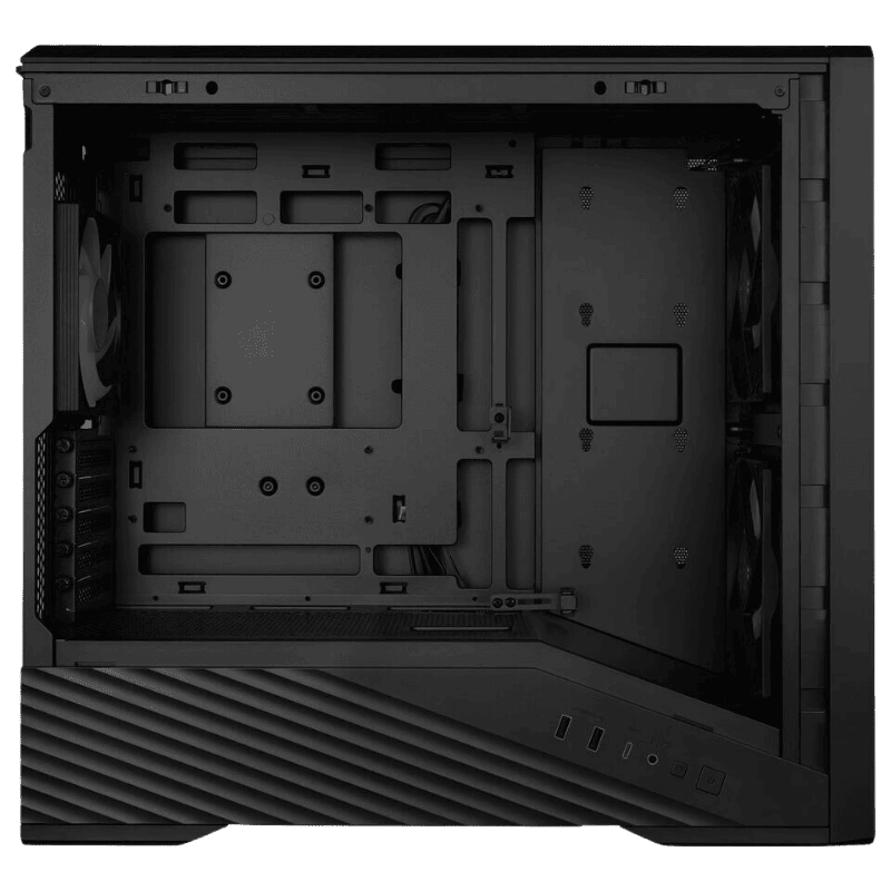 Không gian lắp đặt chuẩn M-ATX và Back Connect