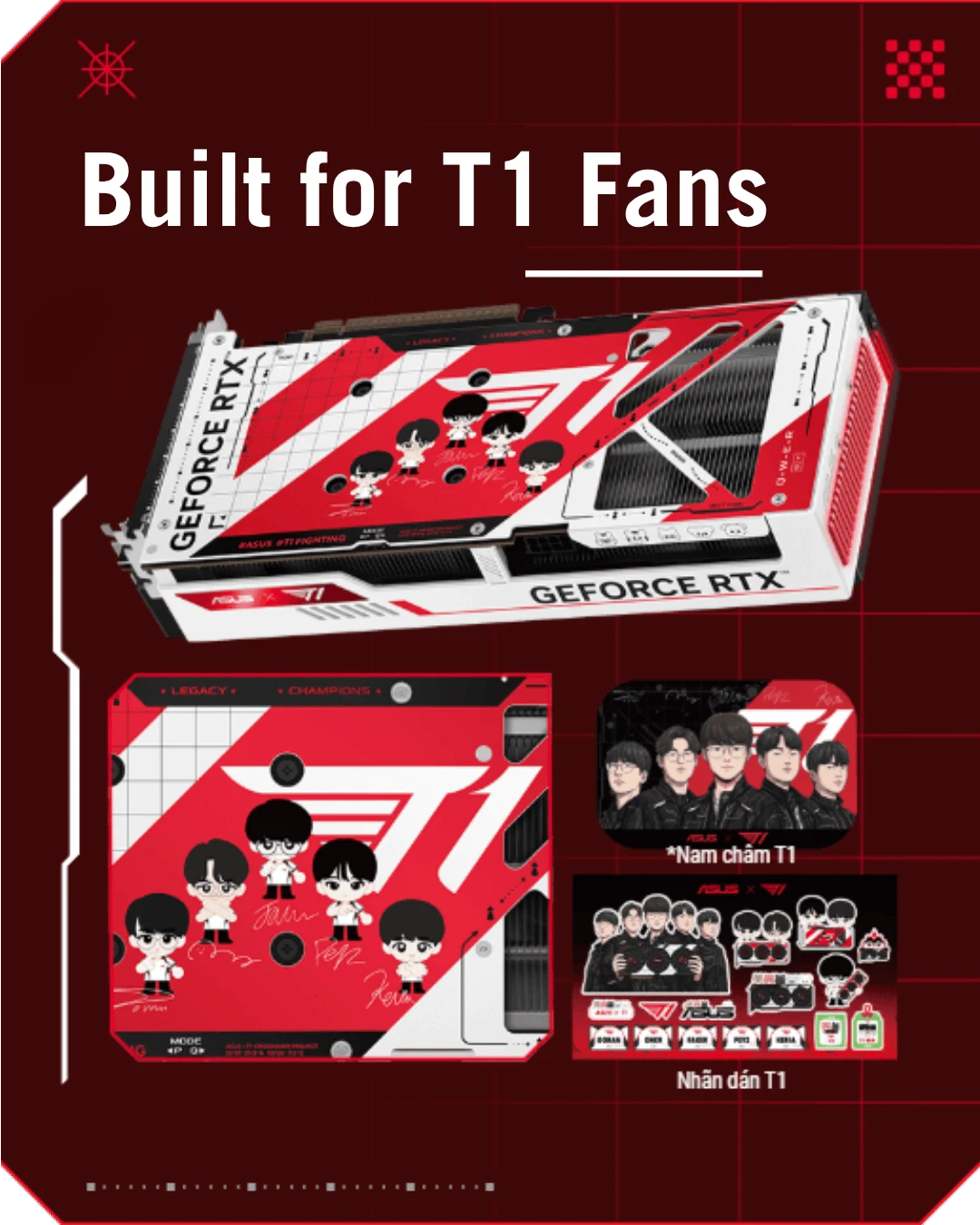 ASUS T1 GeForce RTX 5060Ti 8GB GDDR7 OC Edition ( T1-RTX5060TI-O8G-GAMING) Graphics Card 23 ASUS T1 GeForce RTX 5060 Ti 8GB OC Edition Built for T1 Fans
