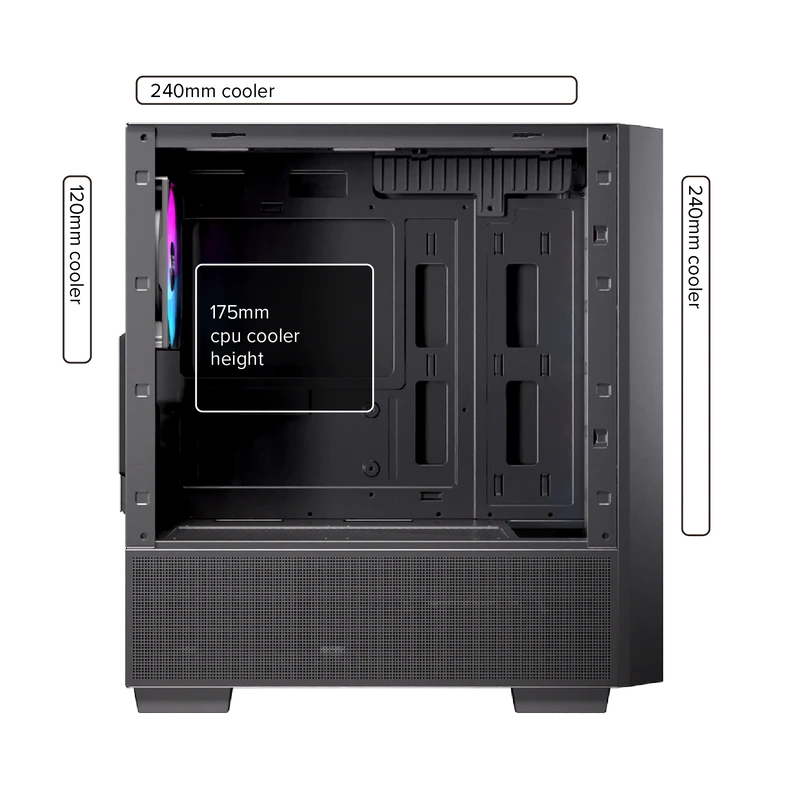 Trang bị sẵn quạt RGB nổi bật