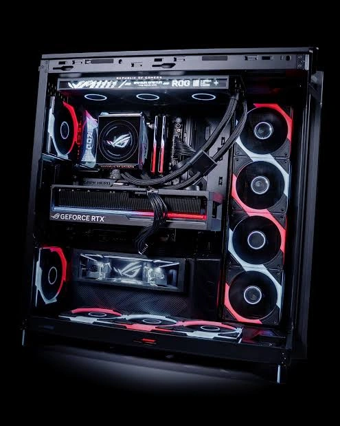ASUS ROG Strix SLC IV 360 ARGB LCD AIO Liquid CPU Cooler - 360mm, LCD 5.08" 45 Lắp đặt ROG Strix SLC IV 360 ARGB LCD trong thùng máy PC Showcase