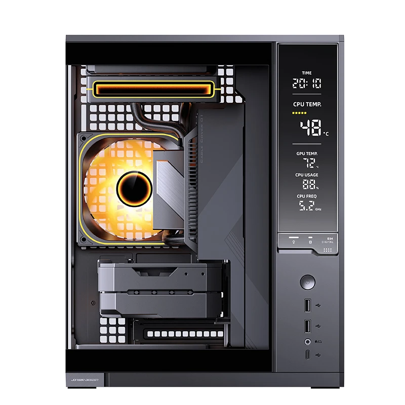 JONSBO D34 M-ATX Case - màn hình Monitoring, AIO 280mm 6 JONSBO D34 M-ATX Case - màn hình Monitoring, AIO 280mm - Ảnh 6