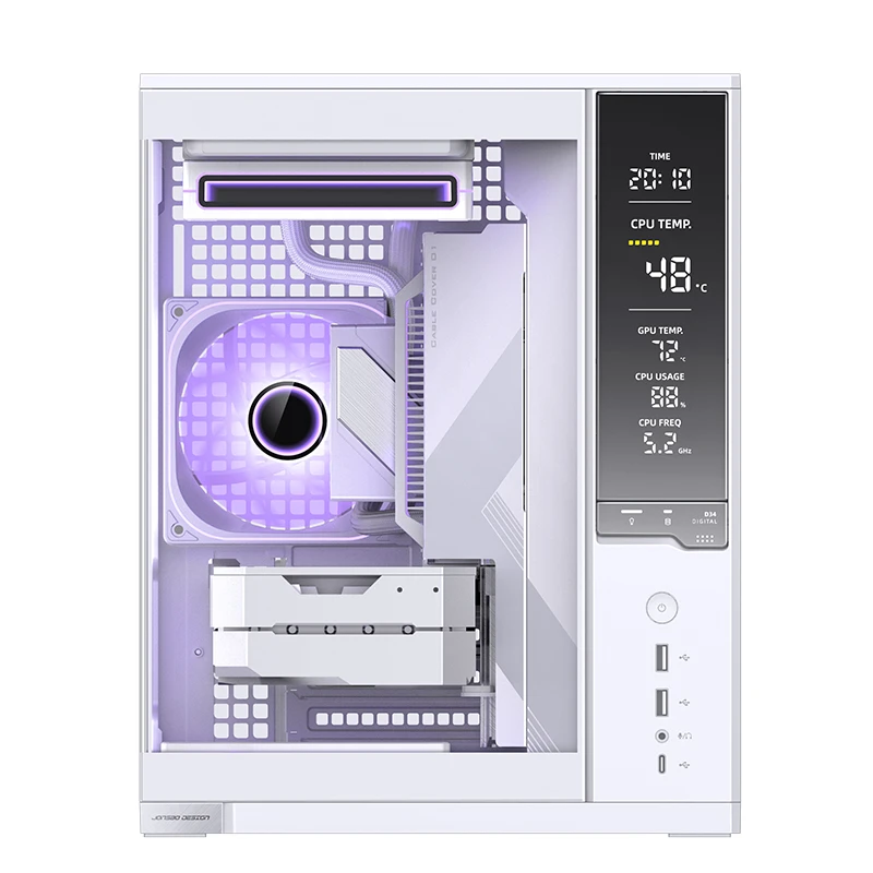 JONSBO D34 M-ATX Case - màn hình Monitoring, AIO 280mm 7 JONSBO D34 M-ATX Case - màn hình Monitoring, AIO 280mm - Ảnh 7