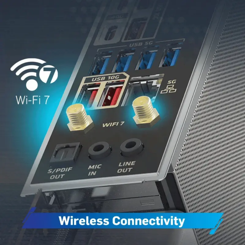 WiFi 7 và Màn hình LED Debug
