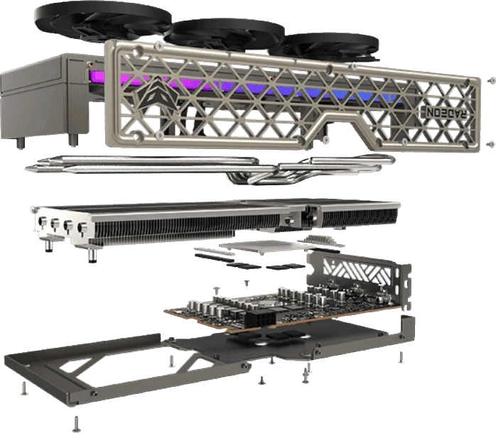 SAPPHIRE NITRO+ AMD Radeon™ RX 9060XT GAMING OC 16GB Graphics Card 15 SAPPHIRE NITRO+ RX 9060 XT Structure Config