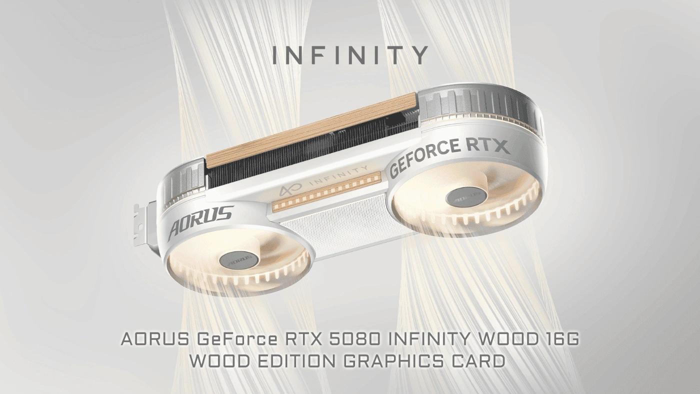 AORUS GeForce RTX 5080 INFINITY WOOD 16G