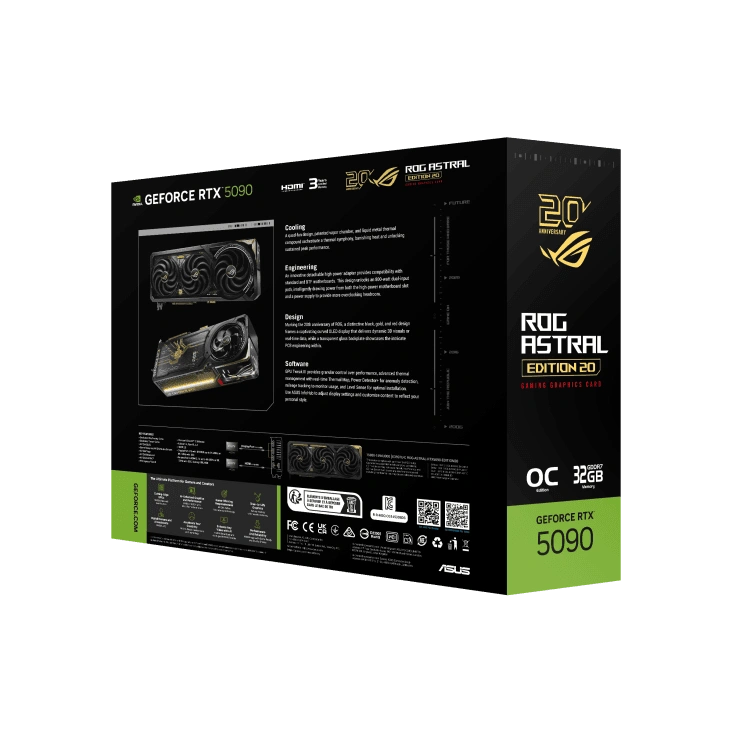 ASUS ROG Astral GeForce RTX 5090 Edition 20 Graphics Card 2 ASUS ROG Astral GeForce RTX 5090 Edition 20 Graphics Card - Ảnh 2