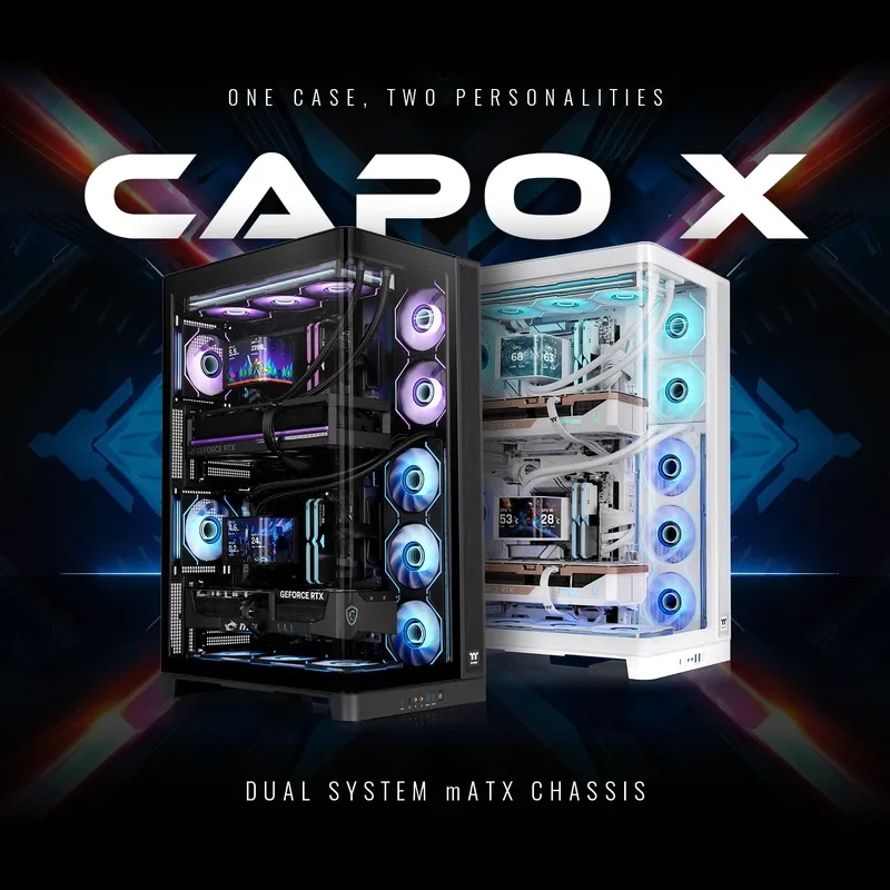 Thermaltake CAPO X Dual System Chassis 43 THERMALTAKE CAPO X Dual System Chassis