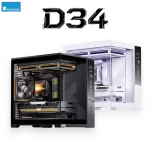 JONSBO D34 M-ATX Case - màn hình Monitoring, AIO 280mm