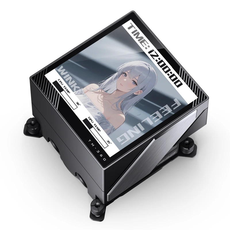 JONSBO TM-360 Black AIO Liquid Cooling – 360mm màn hình IPS, ARGB, TDP 325W 4 JONSBO TM-360 Black AIO Liquid Cooling – 360mm màn hình IPS, ARGB, TDP 325W - Ảnh 4