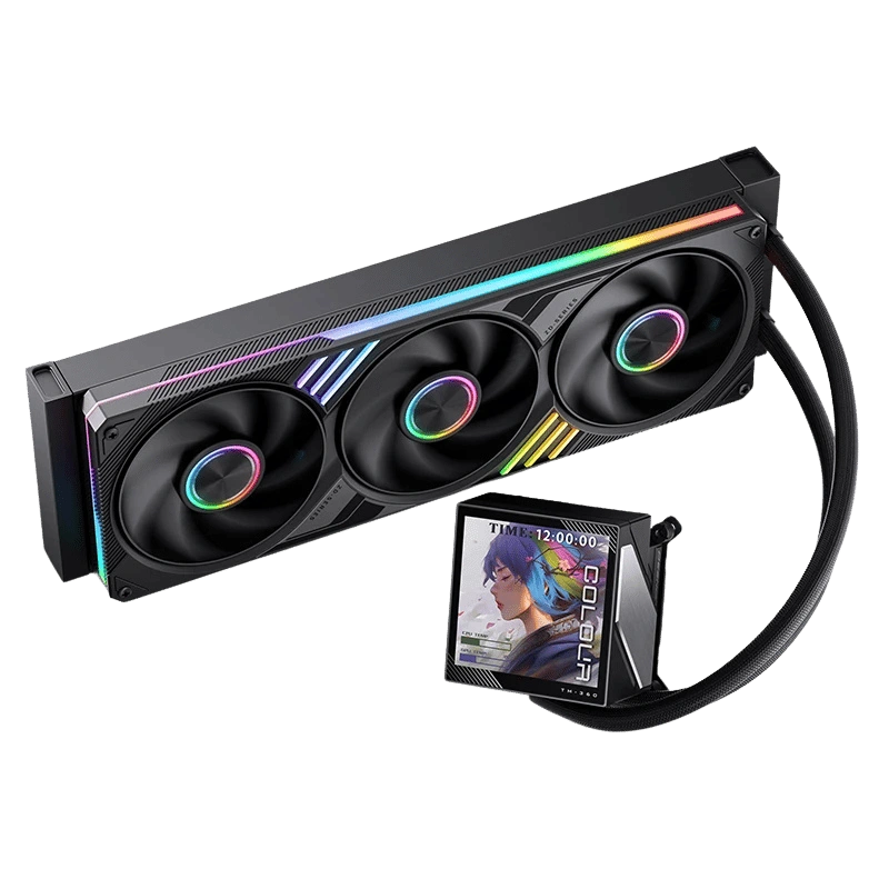 JONSBO TM-360 Black AIO Liquid Cooling – 360mm màn hình IPS, ARGB, TDP 325W 1 JONSBO TM-360 Black AIO Liquid Cooling – 360mm màn hình IPS, ARGB, TDP 325W