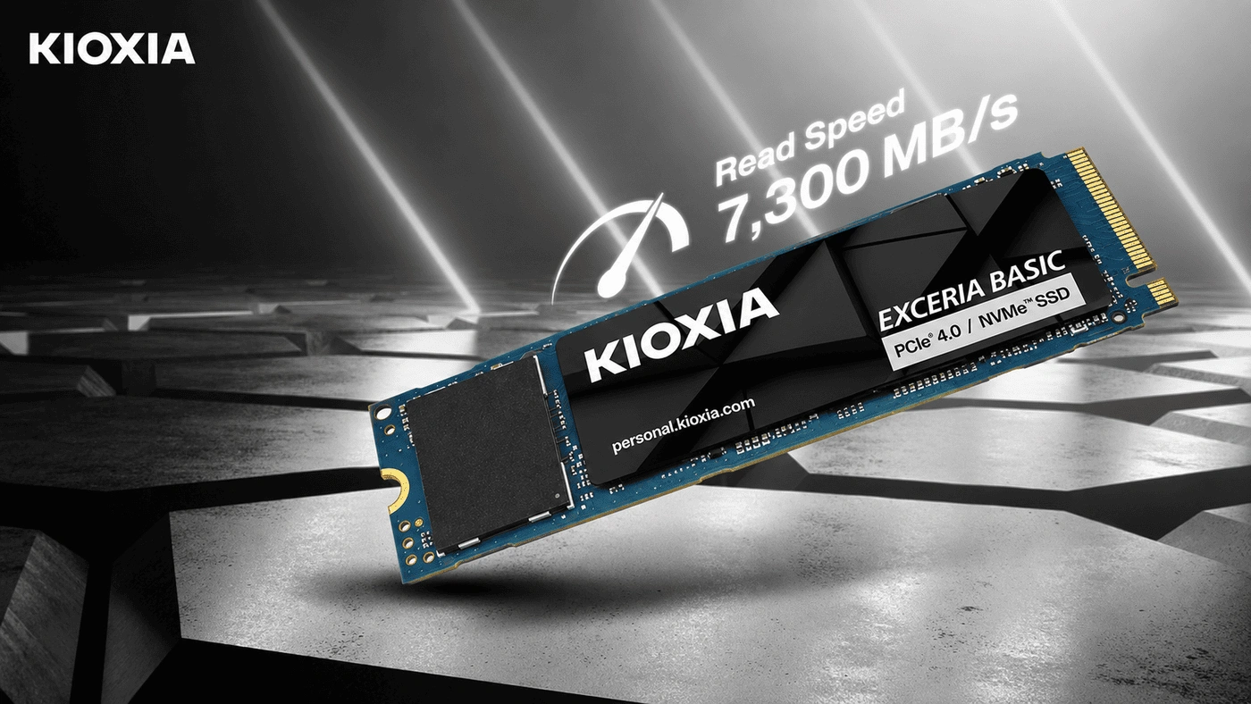 SSD KIOXIA EXCERIA BASIC 2TB NVMe PCIe Gen4 x4 (LSF10Z002TG8) SSD 10 SSD KIOXIA EXCERIA BASIC 2TB NVMe PCIe Gen4 x4