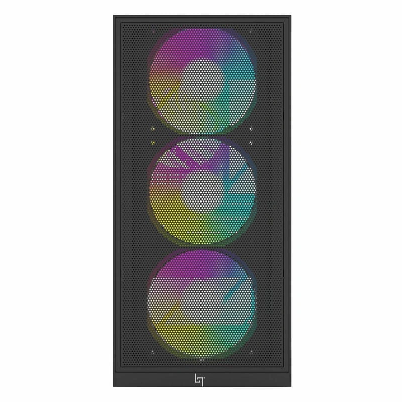 LinkTech Bahamut M 4F Black Mid Tower Case - M-ATX, 4x 120mm RGB Fans 6 LinkTech Bahamut M 4F Black Mid Tower Case - M-ATX, 4x 120mm RGB Fans - Ảnh 6
